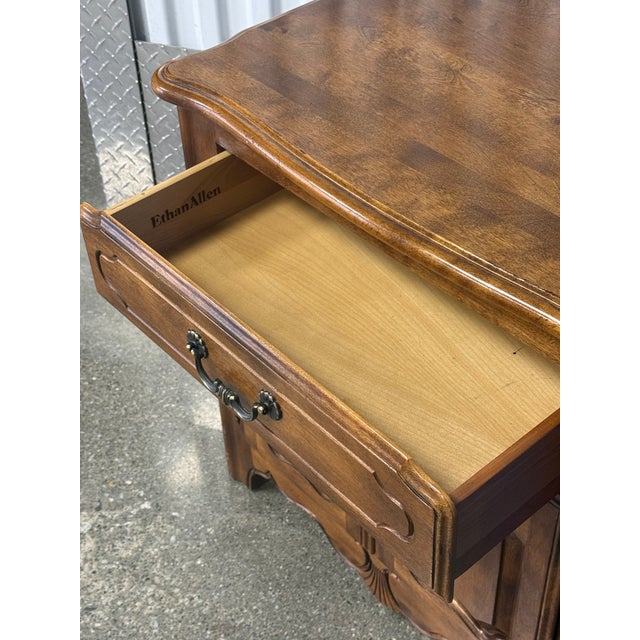 Wood Ethan Allen Country French Nightstand Finish 226 For Sale - Image 7 of 12