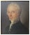 A beautiful painting of a mature gentleman with a lace collar and a gold metallic embroidered collar. 18th-century style...