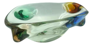 Art Glass Rhapsody Bowl attributed to Frantisek Zemek for Sklarna Mstisov, 1960s