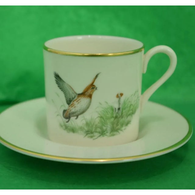 Set of 6 Circa 1950s Abercrombie & Fitch Pickard China Demitasse Cups & Saucers - 12 Pc For Sale In New York - Image 6 of 11