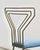 Metal 1950s Martini Chairs With Blue Velvet Seats and Sculptural Metal Frames — A Pair For Sale - Image 7 of 8