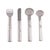 Metal Art Nouveau Childrens Cutlery in Silver attributed to Josef Hoffmann, 1923 Set of 4 For Sale - Image 7 of 7