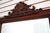 Traditional Carved Solid Mahogany Beveled Glass Mirror For Sale - Image 3 of 9