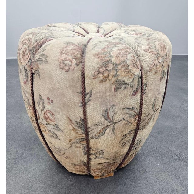 Mid-Century Art Deco Ottoman by Jindřich Halabala, 1950s For Sale - Image 10 of 14