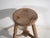 Rustic Antique Round Wabi Sabi Style Stool, 1900 For Sale - Image 3 of 9