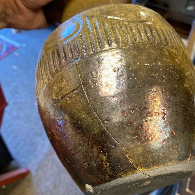 Brown 1970s African Pottery Vase For Sale - Image 8 of 9