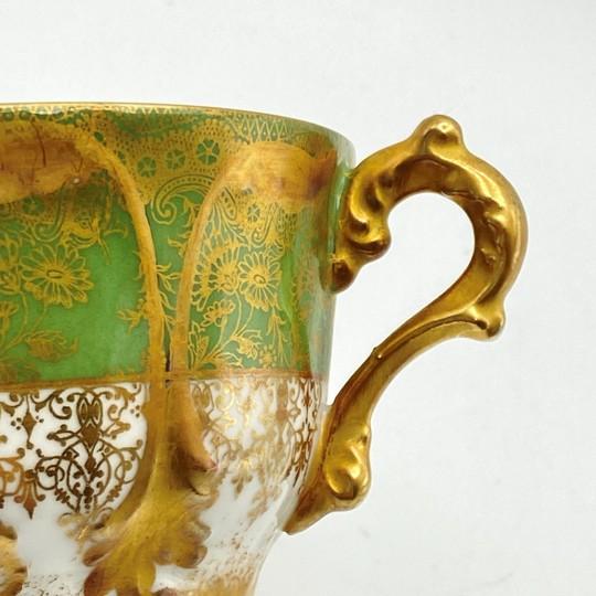 Pair of Antique 1800s Gda Limoges (Gerard, Dufraisseix & Abbot) Bouillon / Cream Soup Cups Rare For Sale - Image 10 of 18