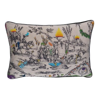Schumacher x Richard Saja La Liberté Americaine Lumbar Pillow In Multiverse For Sale
