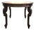 Vintage Hand-Carved Mahogany Veneer Extension Dining Table - 40.5" Round to 88.5" For Sale