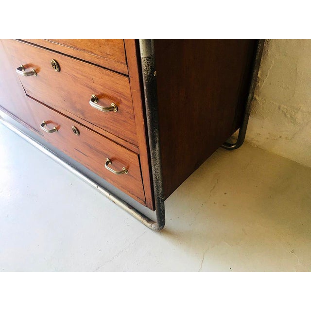 Wardrobe with Drawers and Mirror, 1930s For Sale - Image 6 of 12