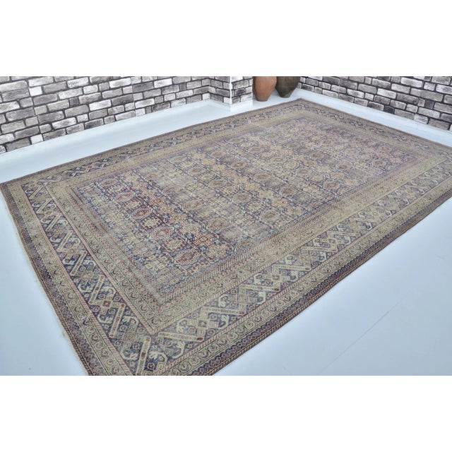1960s 1960s Oversize Turkish Handmade Wool Vintage Area Carpet For Sale - Image 5 of 11