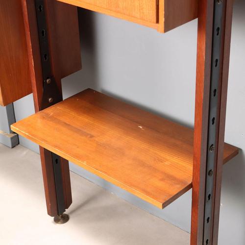 Mid-Century Floor-to-Ceiling Bookcase, 1960s For Sale - Image 10 of 14