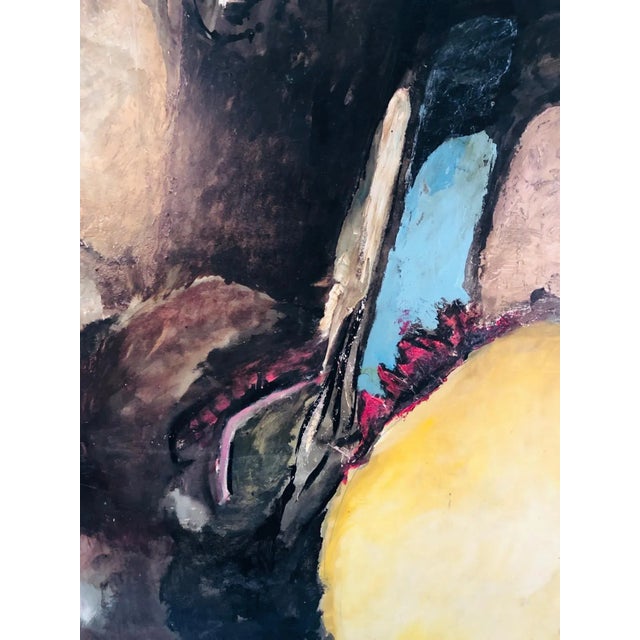 1957 Modern Colorful Painting in the Manner of Henrietta Berk For Sale - Image 4 of 12