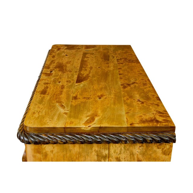 Swedish Carved Birch Chest of Drawers, 1870s For Sale - Image 9 of 10