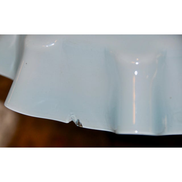 Ceiling Lamp with Ruffled Shade, 1920s For Sale - Image 9 of 10