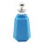 Circa 1920s Art Deco Octagonal French Blue Opaline Glass Snuff Bottle For Sale