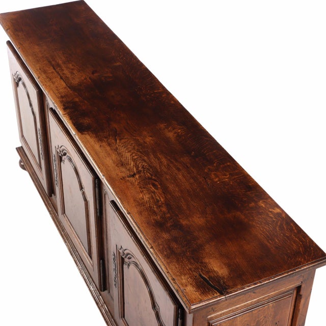 French Solid Oak Sideboard, C. 1940. For Sale In Philadelphia - Image 6 of 9