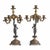 Pair of five-light figurative bronze candelabras – female figures – late 19th century. Number of pieces: 2. Country of...