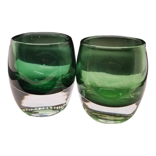 Crate and Barrel Diva Emerald Green Vitive, Made in Poland For Sale