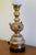 Vintage Asian Figural Brass Table Lamp With Milk Glass Globe Shade – Hollywood Regency Chinoiserie Lighting For Sale - Image 10 of 16