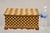 Arts & Crafts Mahogany Wood Checkerboard Inlay Handmade Trinket Jewelry Box. Circa Mid 20th Century. Measurements: 6" H x...