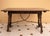 Brown Spanish Drop-Leaf Console Table With Iron Stretchers, 1940s For Sale - Image 8 of 11