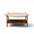 DUX Folke Ohlsson for Dux Style Mid Century Teak and Travertine Top Coffee Table For Sale - Image 4 of 7
