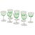 Vintage Uranium Glass Aperitif Glasses from Val Saint Lambert, 1920s, Set of 8 For Sale - Image 10 of 18