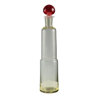 Murano Glass Bottle by Carlo Moretti For Sale