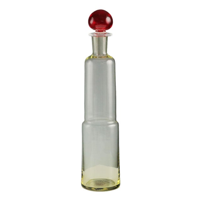 Murano Glass Bottle by Carlo Moretti For Sale