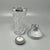 Mid-Century Italian Cut Crystal and Brushed Metal Cocktail Set by Arir, 1960s, Set of 2 For Sale - Image 6 of 8