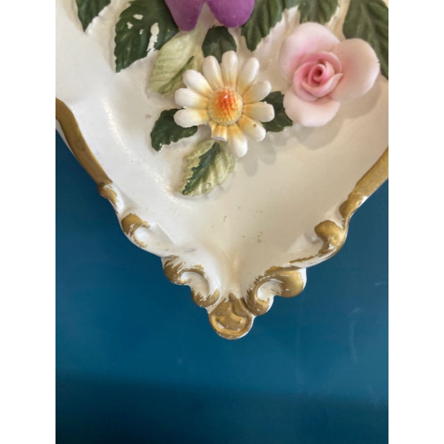 Lefton Vintage Lefton Floral Ceramic Wall Decor For Sale - Image 4 of 9