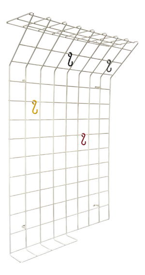 Mid-Century Modern German Minimalist White String Coat Rack, 1960s