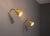 AJH, Swedish Mid-Century Modern, Adjustable Wall Lights or Sconces, Lacquered Metal, Brass, Sweden, 1950s A pair of soft...