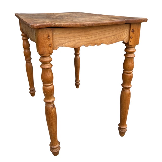 Early 20th Century French Fruitwood Side Table For Sale - Image 4 of 5