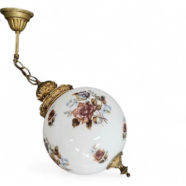 Louis XV Hall Lamps in Glass and Brass, Belgium, 1970s, Set of 2 For Sale - Image 14 of 18