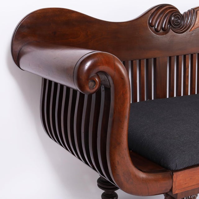 Wood Antique British Colonial Settee or Couch For Sale - Image 7 of 9