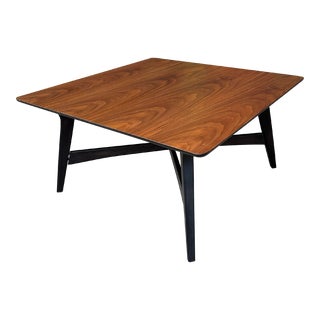 Square Mid-Century Modern Coffee Table For Sale