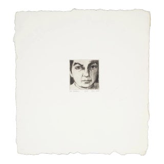 Ruth Leaf, Self Portrait, Embosed Screenprint, Limited Edition Etching 12/25 Signed For Sale