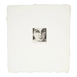 Ruth Leaf, Self Portrait, Embosed Screenprint, Limited Edition Etching 12/25 Signed