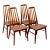 Koefoed Hornslet “Eva” Set of 4 Teak Dining Chairs For Sale