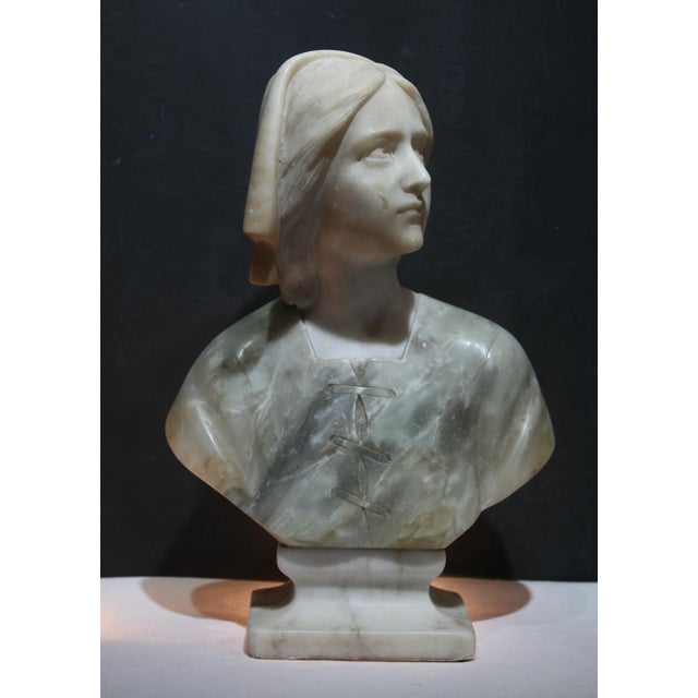 Giuseppi Bessi, Bust, 19th Century, Alabaster For Sale - Image 10 of 10