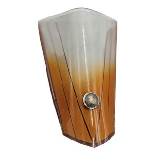 Vintage Glass Wall Lamp, 1960s-1970s For Sale