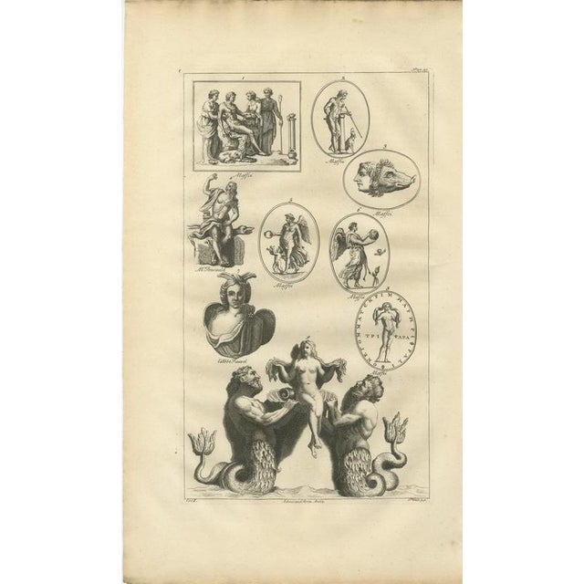 Bernard de Montfaucon, Mythological Figures, 1721, Engraving on Paper For Sale - Image 3 of 9