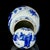 Vintage Blue and White Porcelain Lidded Jar With Figural Landscape Panels For Sale - Image 4 of 8