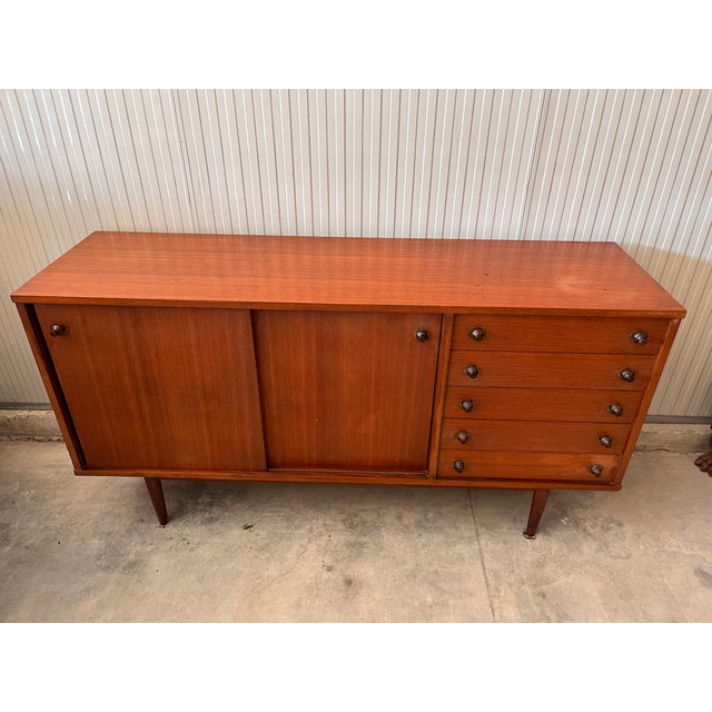 Vintage Sideboard in Teak, 1950 For Sale - Image 12 of 18