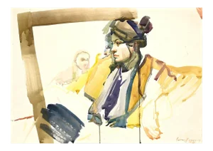 Anastasia Kurakina, Portrait, Watercolor, 2014