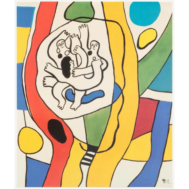 An excellent full-color print after the painting "Model for the Sao Paulo Opera" by Fernand Leger. Published by New French...