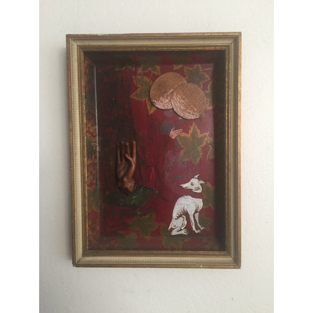 1990s Kate Savage Mixed Media Painting For Sale - Image 5 of 5