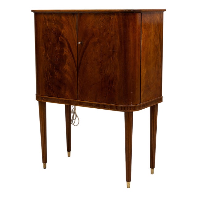 Swedish Modern Bar Cabinet from Förenade Möbler, Sweden, 1940s For Sale